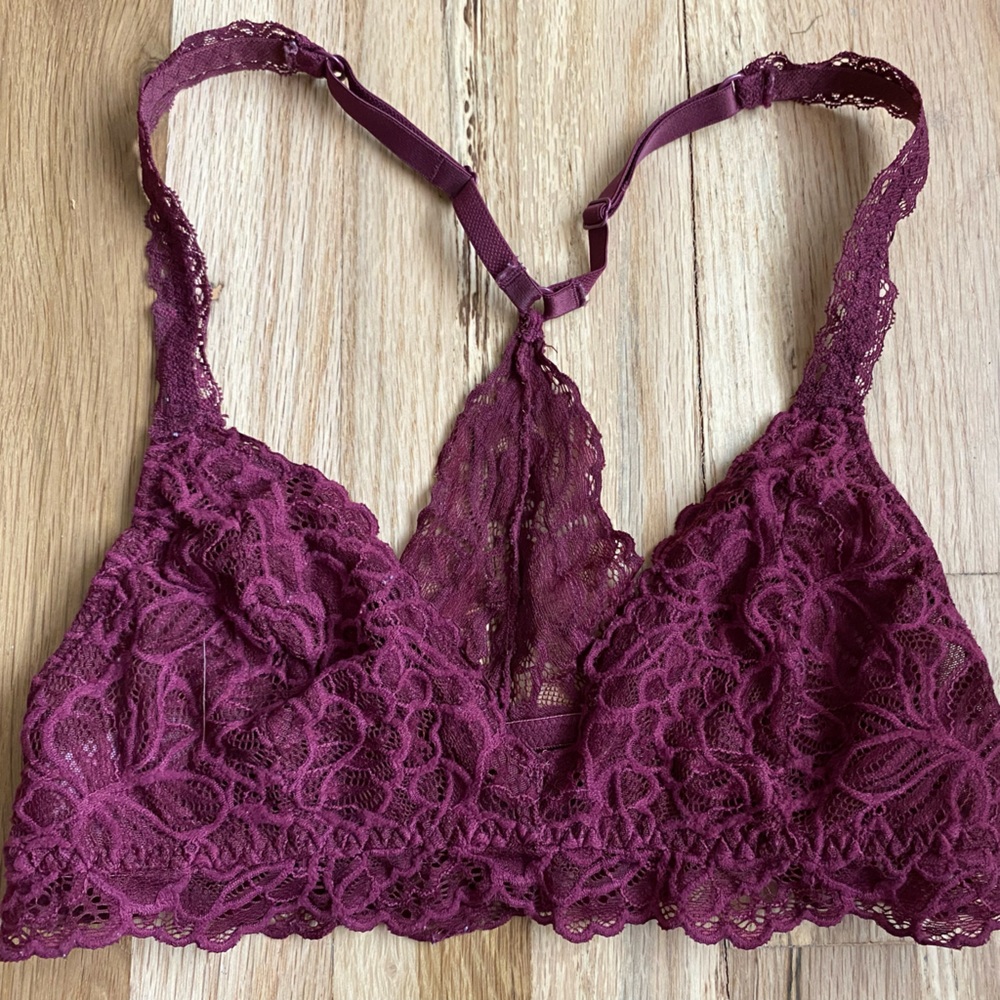 Maroon bralette